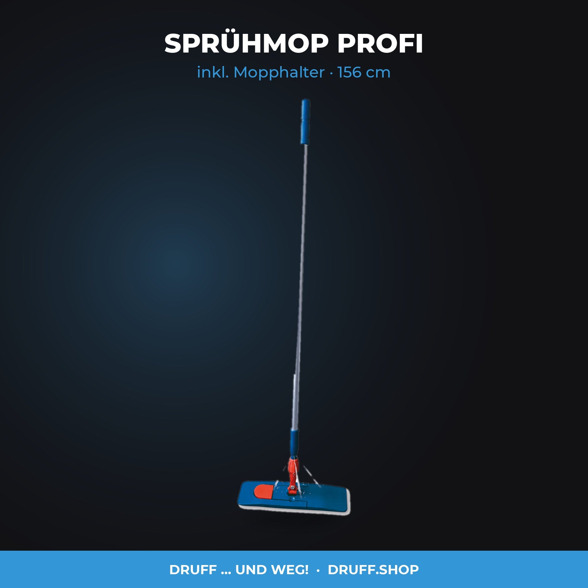 SPRÜHMOP PROFI – inkl. Mopphalter, 156 cm