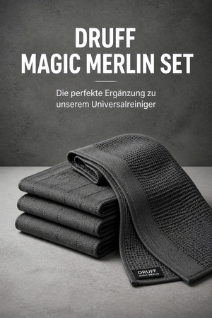 MAGIC MERLIN Set da 4 pezzas da fibras high-tech – 3 × pezza da vaider, 1 × pezza da vaschella
