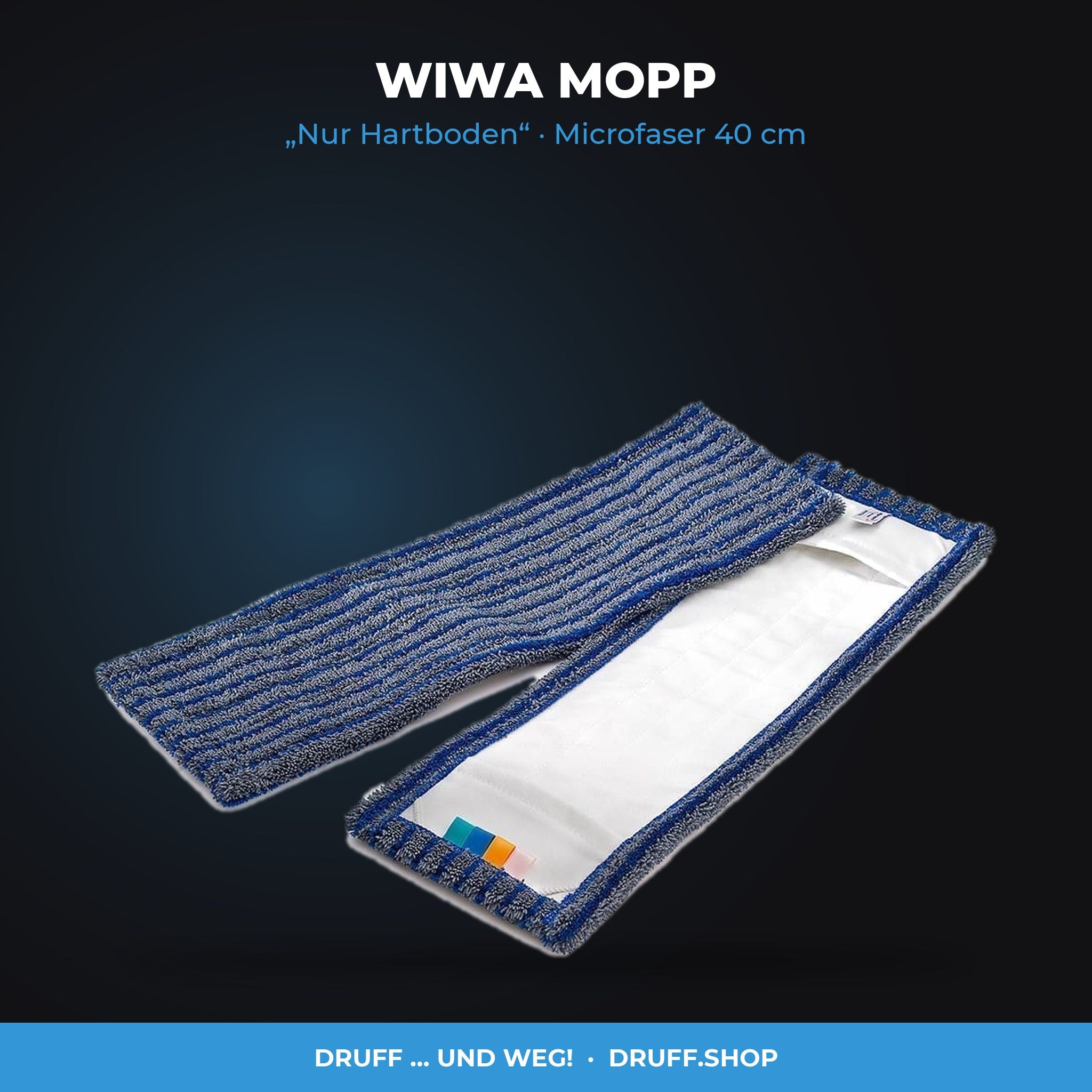 WIWA MOPP – „Nur Hartboden“, Microfaser 40 cm