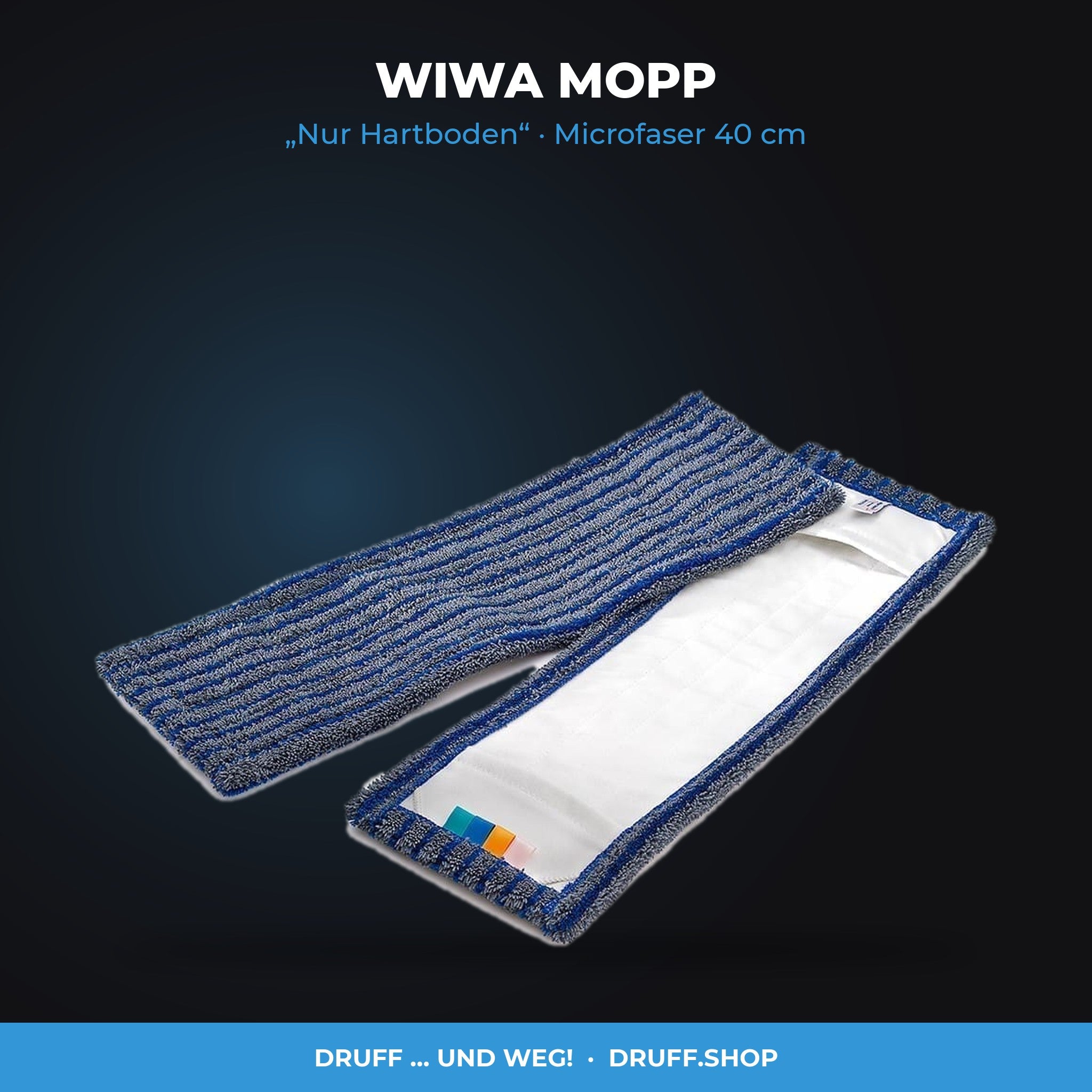 WiWa Mopp Nur Hartboden Microfaser 40 cm