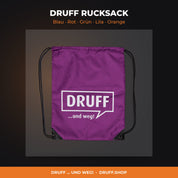 DRUFF RUCKSACK – Blau, Rot, Grün, Lila, Orange