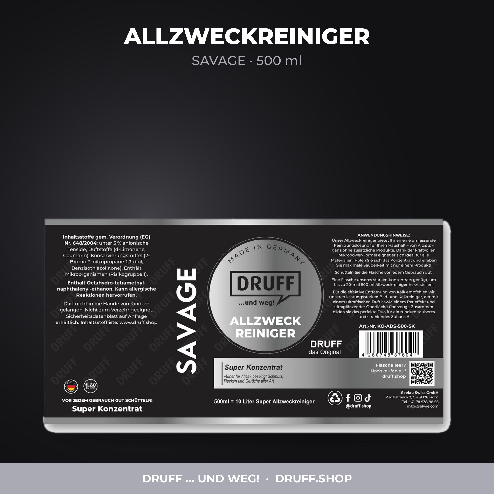 ALLZWECKREINIGER – SAVAGE, 500 ml