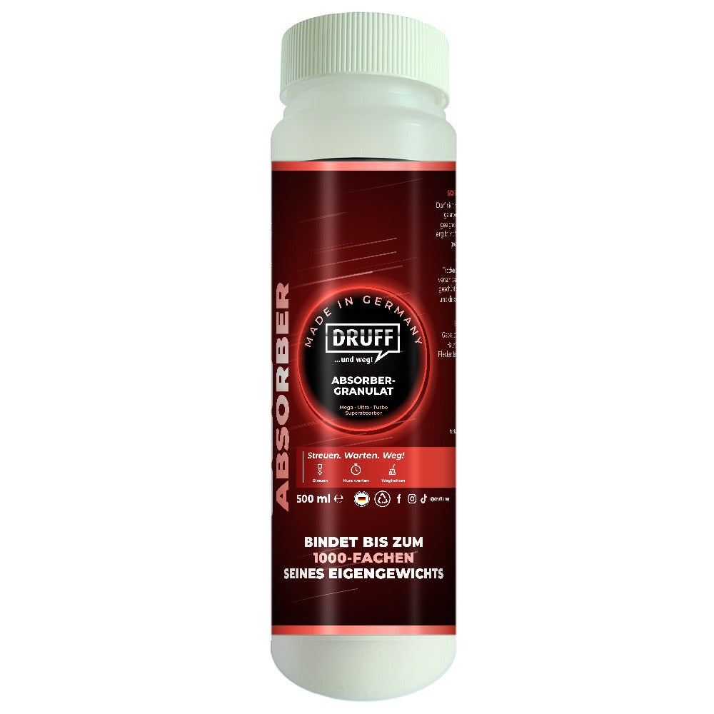 DRUFF Absorber-Granulat 500 ml Neutral – Streuflasche