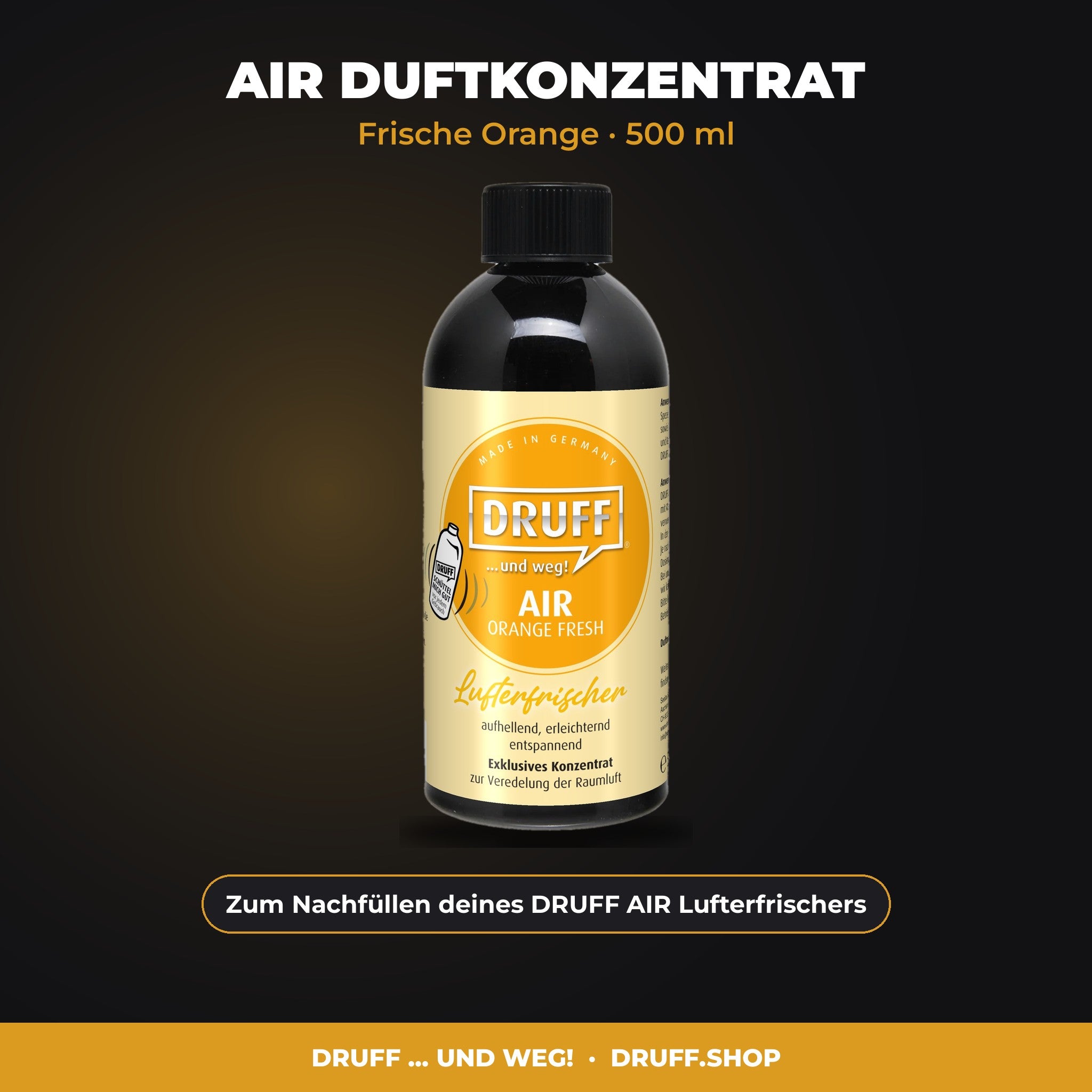 DRUFF AIR Duftkonzentrat Frische Orange 500 ml