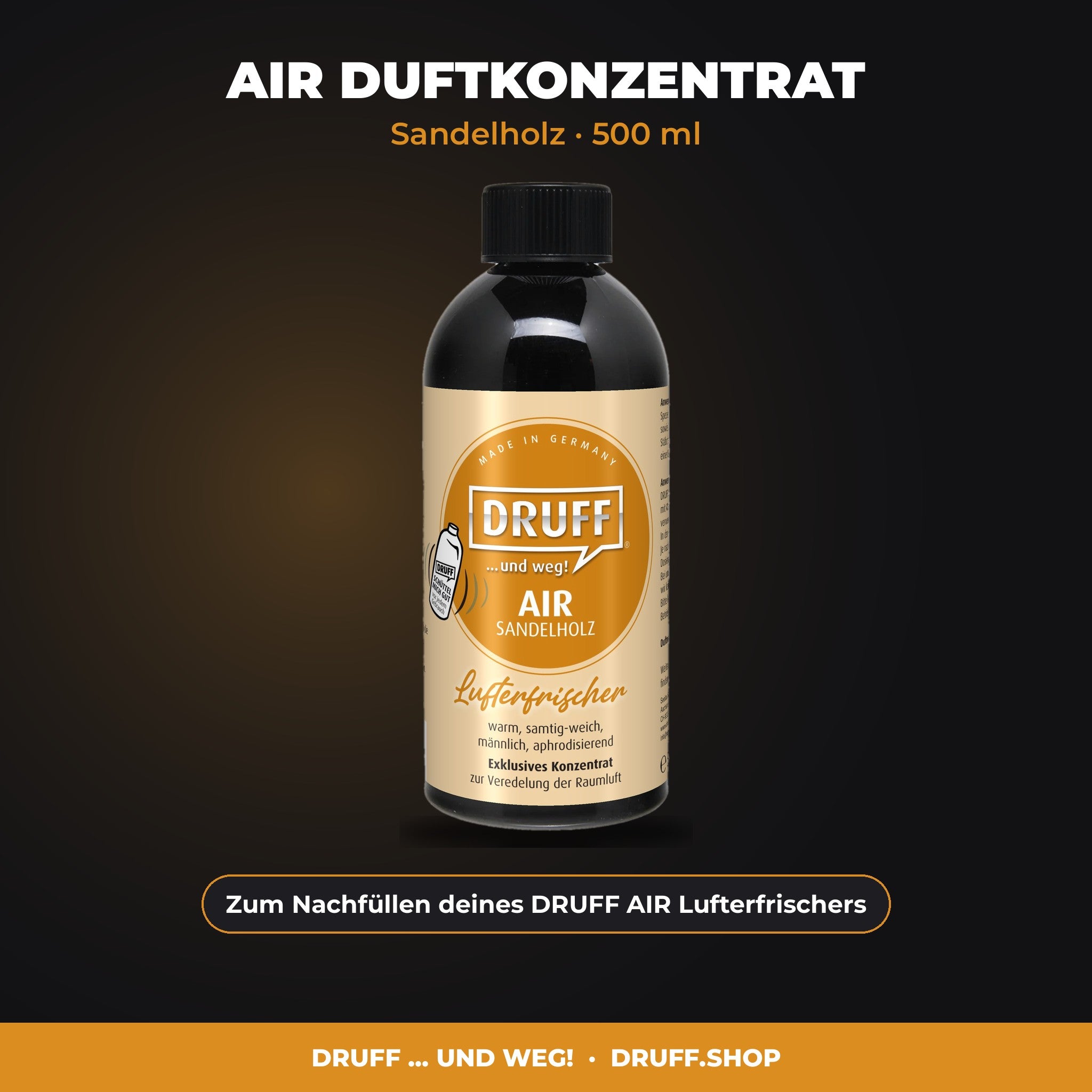 DRUFF AIR Duftkonzentrat Sandelholz 500 ml
