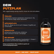 DRUFF Allzweckreiniger Sandelholz – Putzplan