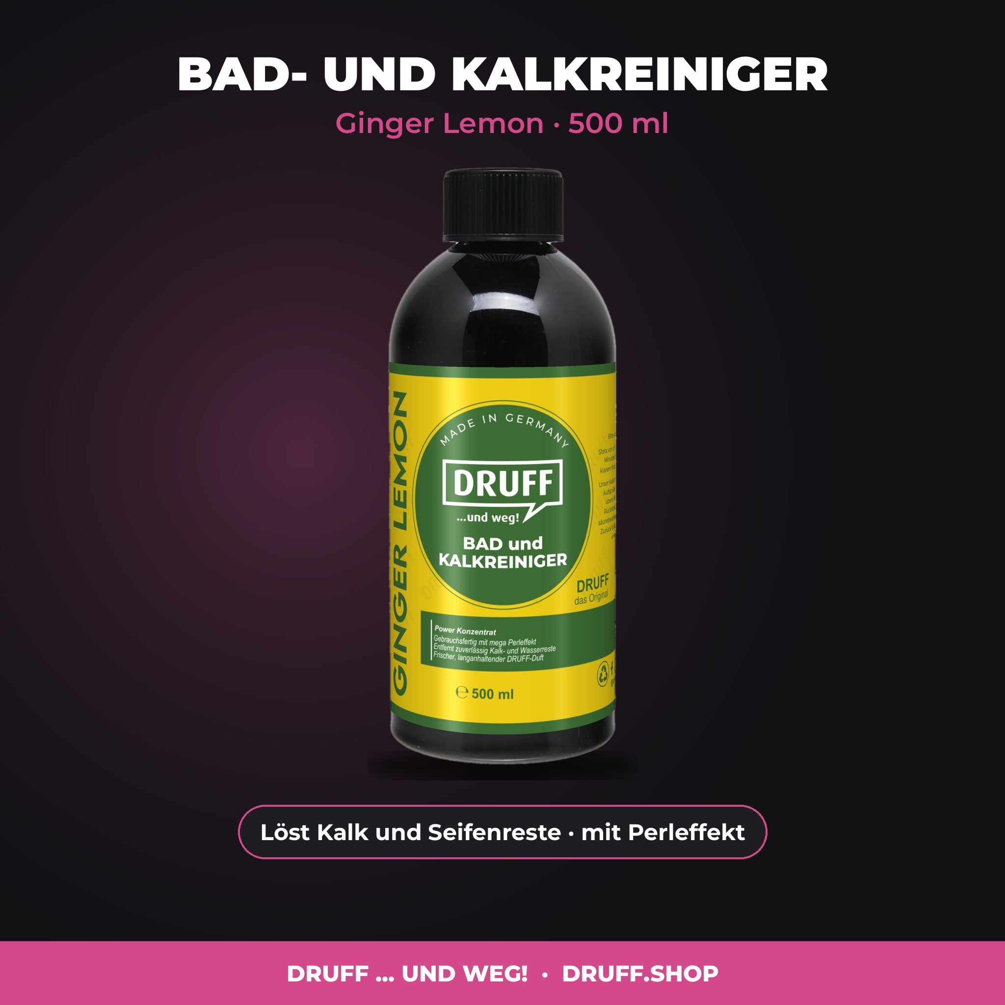 DRUFF Bad- und Kalkreiniger Ginger Lemon 500 ml