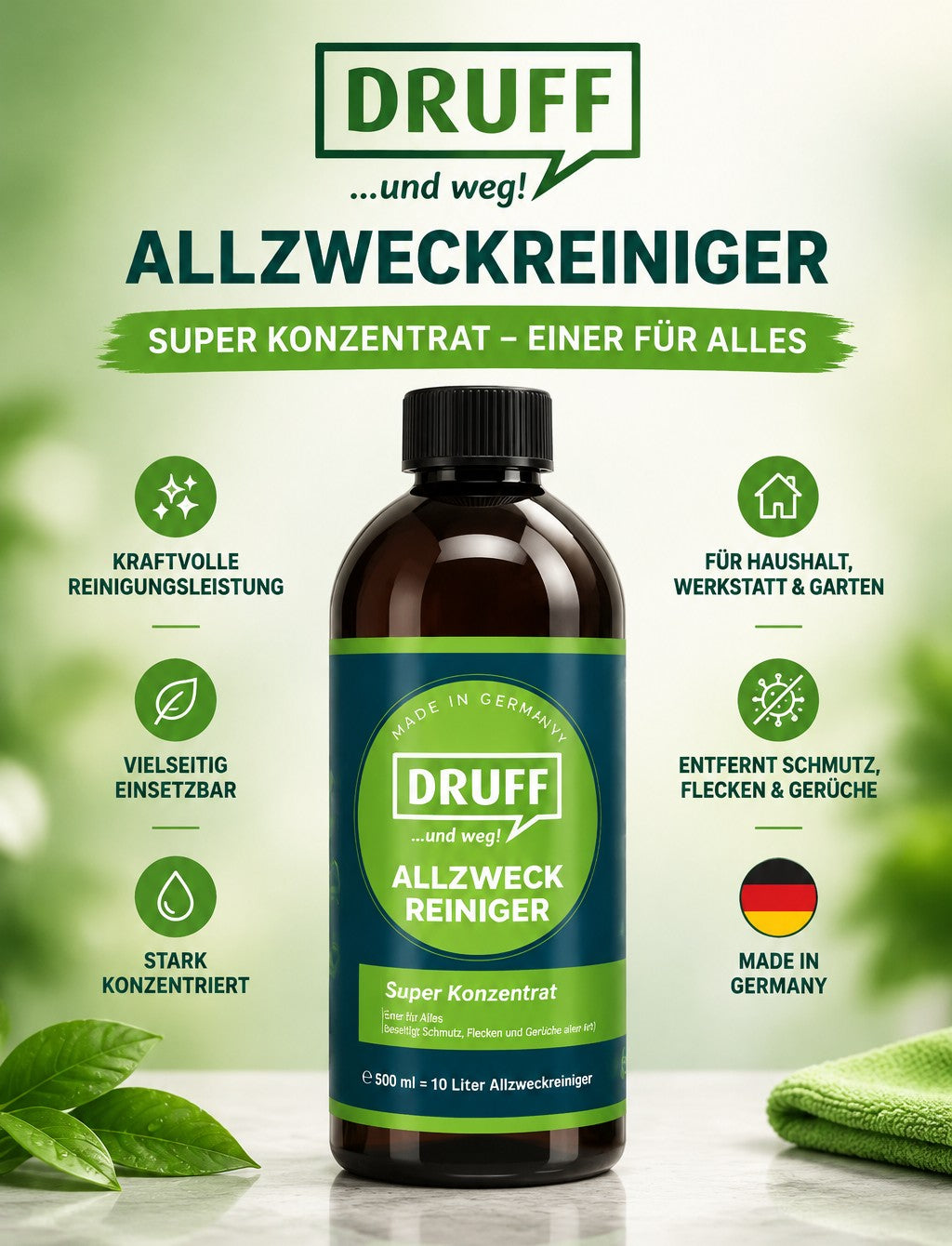 DRUFF Allzweckreiniger CEDAR – Superkonzentrat 500 ml