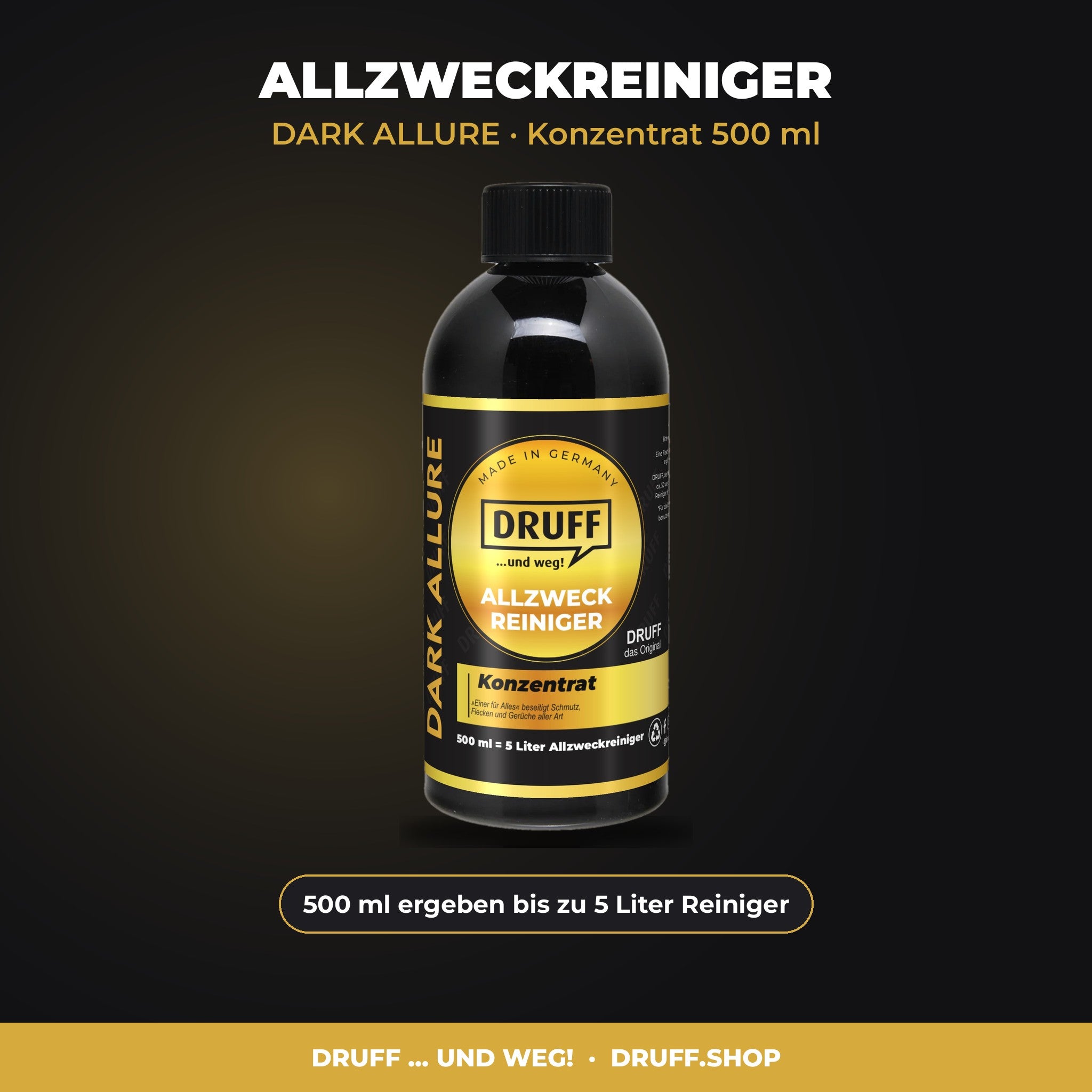 DRUFF Allzweckreiniger DARK ALLURE Konzentrat 500 ml