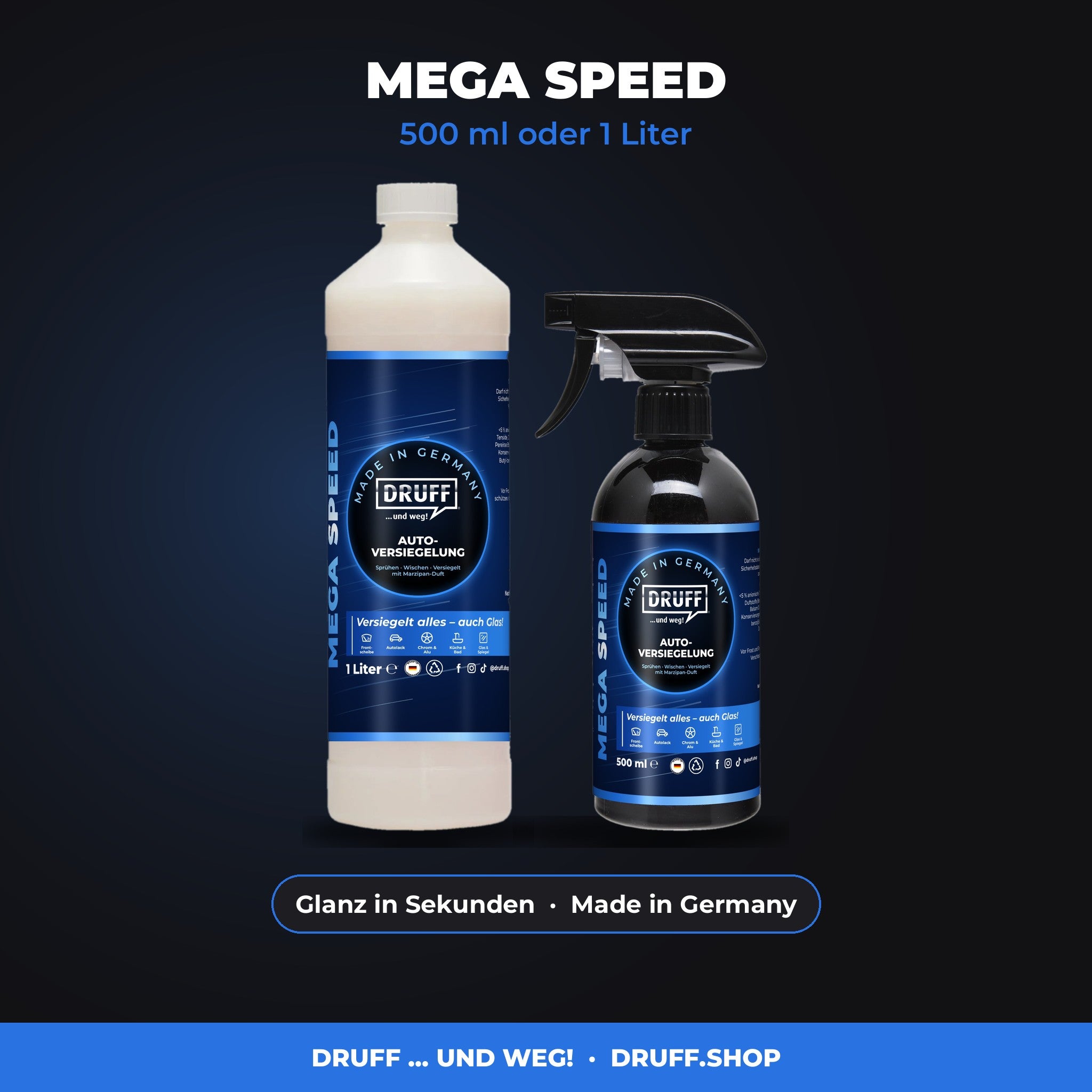 DRUFF MEGA SPEED Autoversiegelung 500 ml und 1 Liter