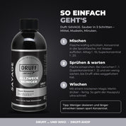 DRUFF Allzweckreiniger SAVAGE – Anwendung in 3 Schritten