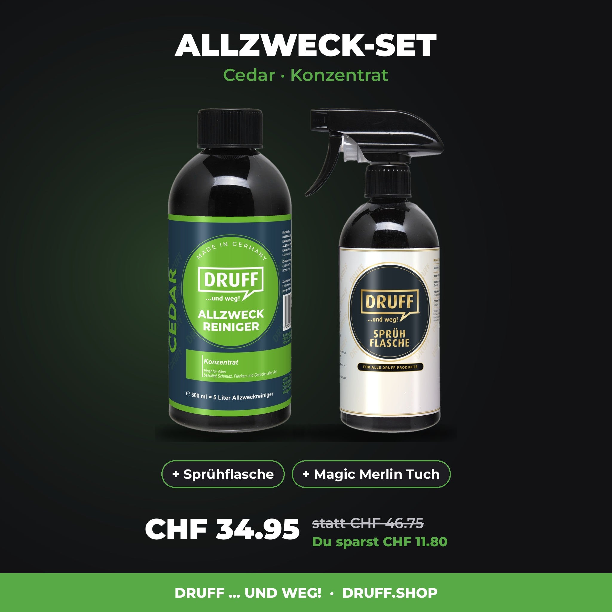 DRUFF Allzweck-Set CEDAR Konzentrat