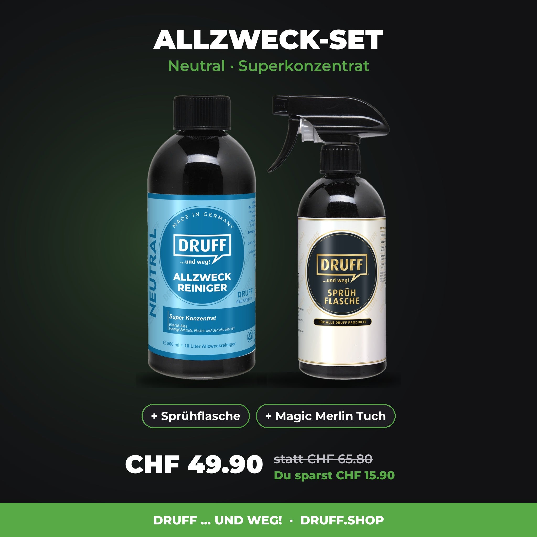 DRUFF Allzweck-Set Neutral Superkonzentrat