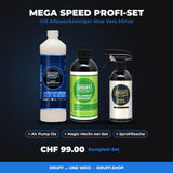 MEGA SPEED Profi-Set: Autoversiegelung 1 l + Allzweckreiniger + Air Pump + 4 Tücher