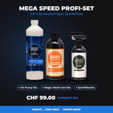 MEGA SPEED Profi-Set: Autoversiegelung 1 l + Allzweckreiniger + Air Pump + 4 Tücher