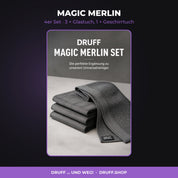 MAGIC MERLIN – 4er Set, 3 × Glastuch, 1 × Geschirrtuch