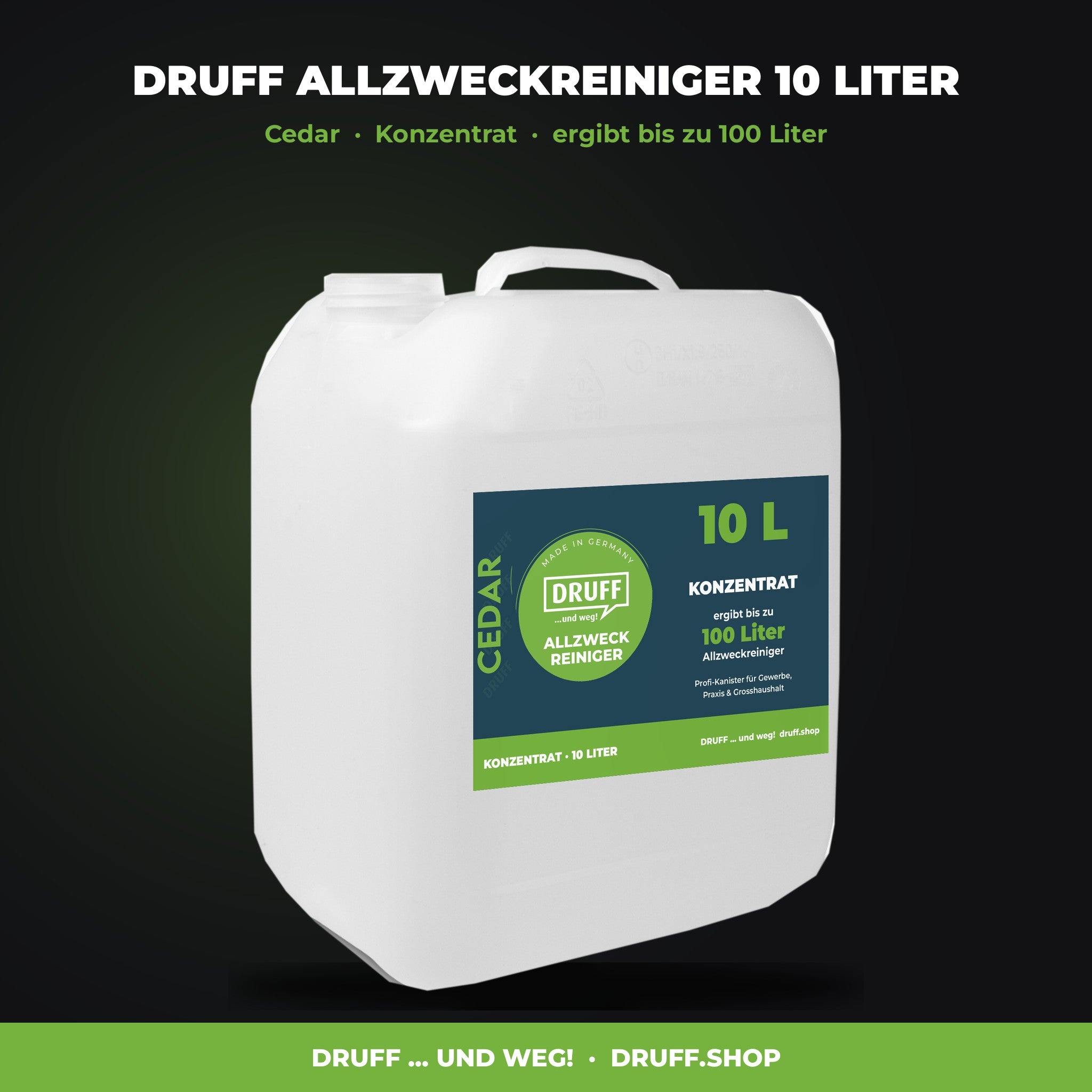 DRUFF Allzweckreiniger 10 Liter Kanister CEDAR Konzentrat