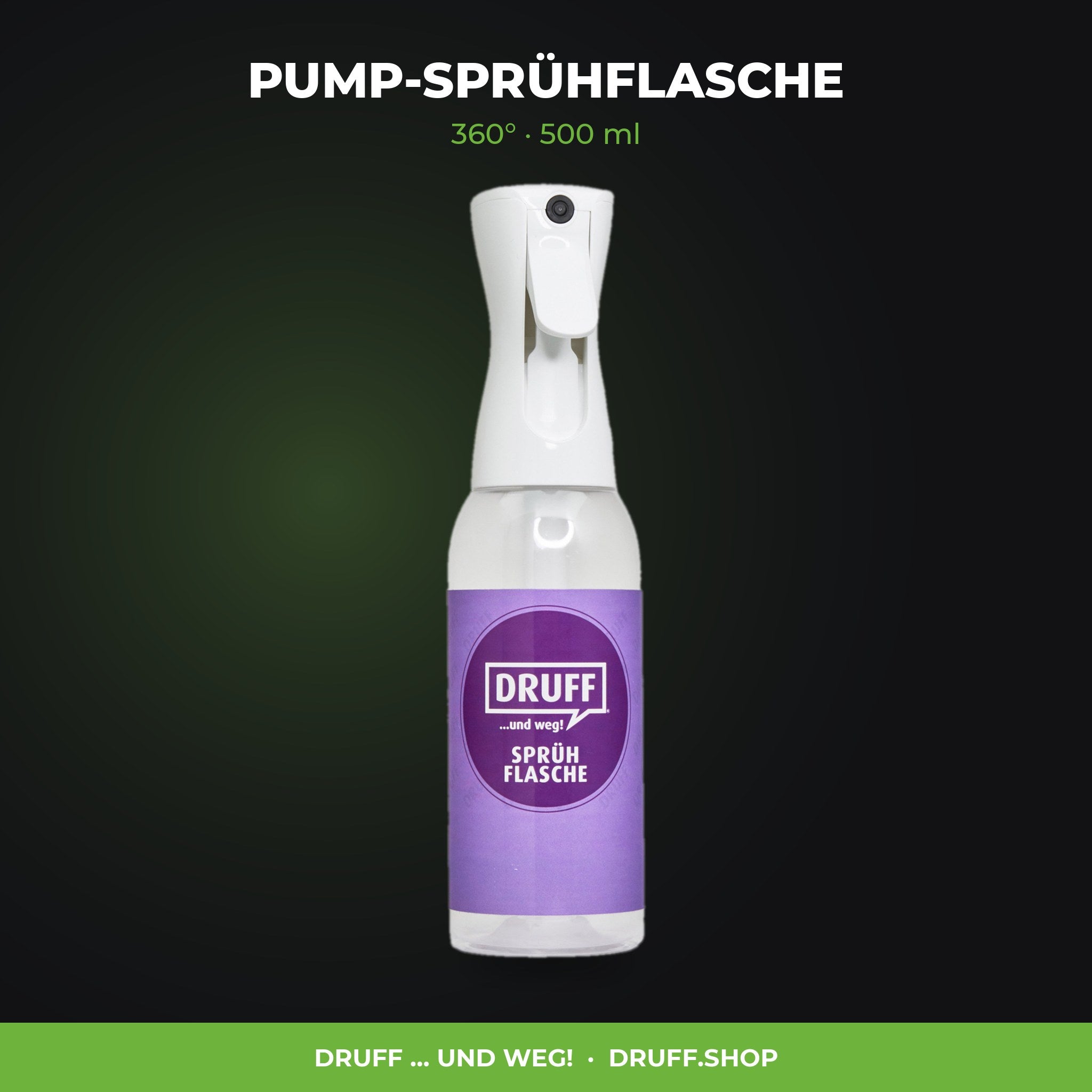 PUMP-SPRÜHFLASCHE – 360°, 500 ml
